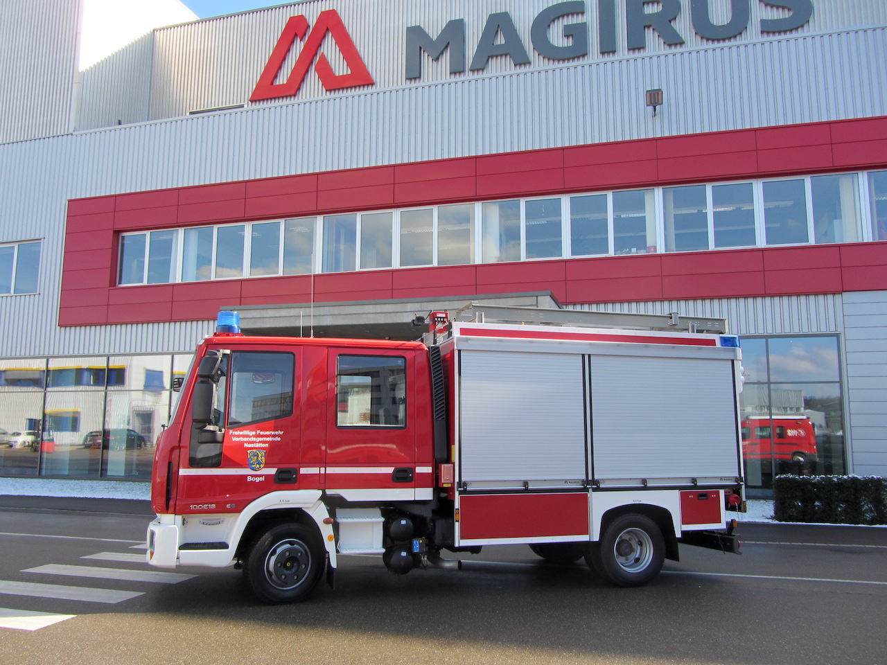 MLF auf Eurocargo bei der Abholung im Werk